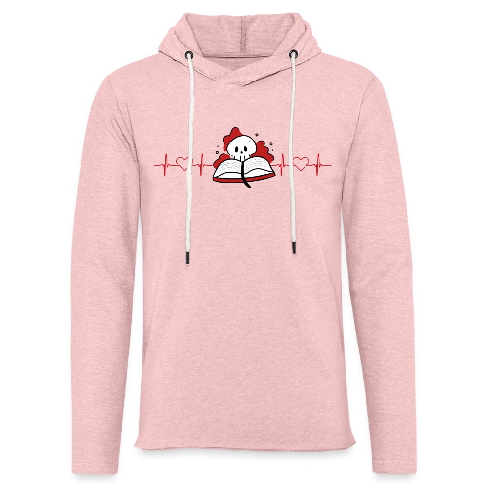 a new one Crime Novel Lover Unisex Lightweight Terry Hoodie - cream heather pink