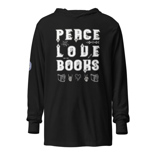 Book Lover Hooded Long-Sleeved T-Shirt