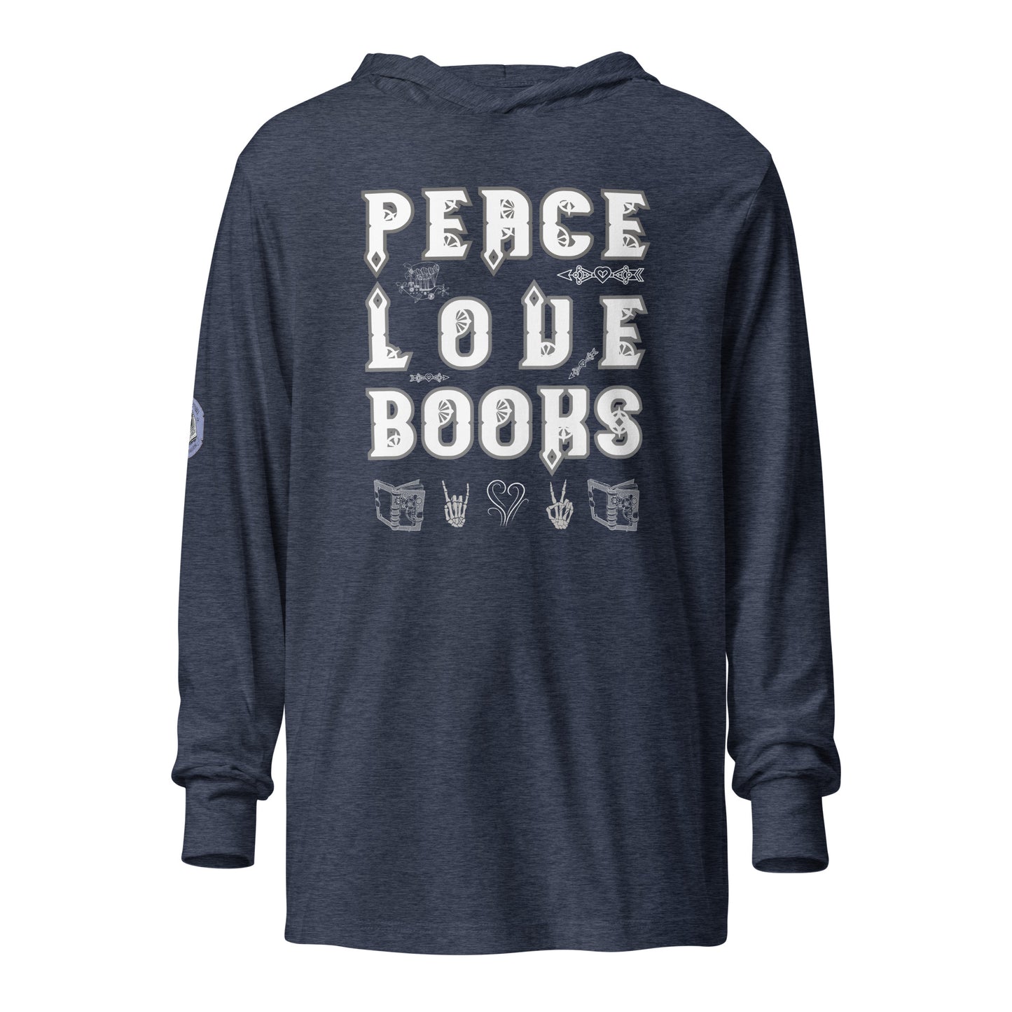 Book Lover Hooded Long-Sleeved T-Shirt